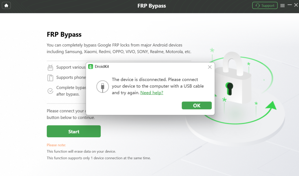 FRP bypass droidkit